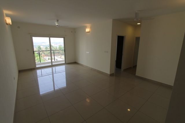 Living room with balcony doors